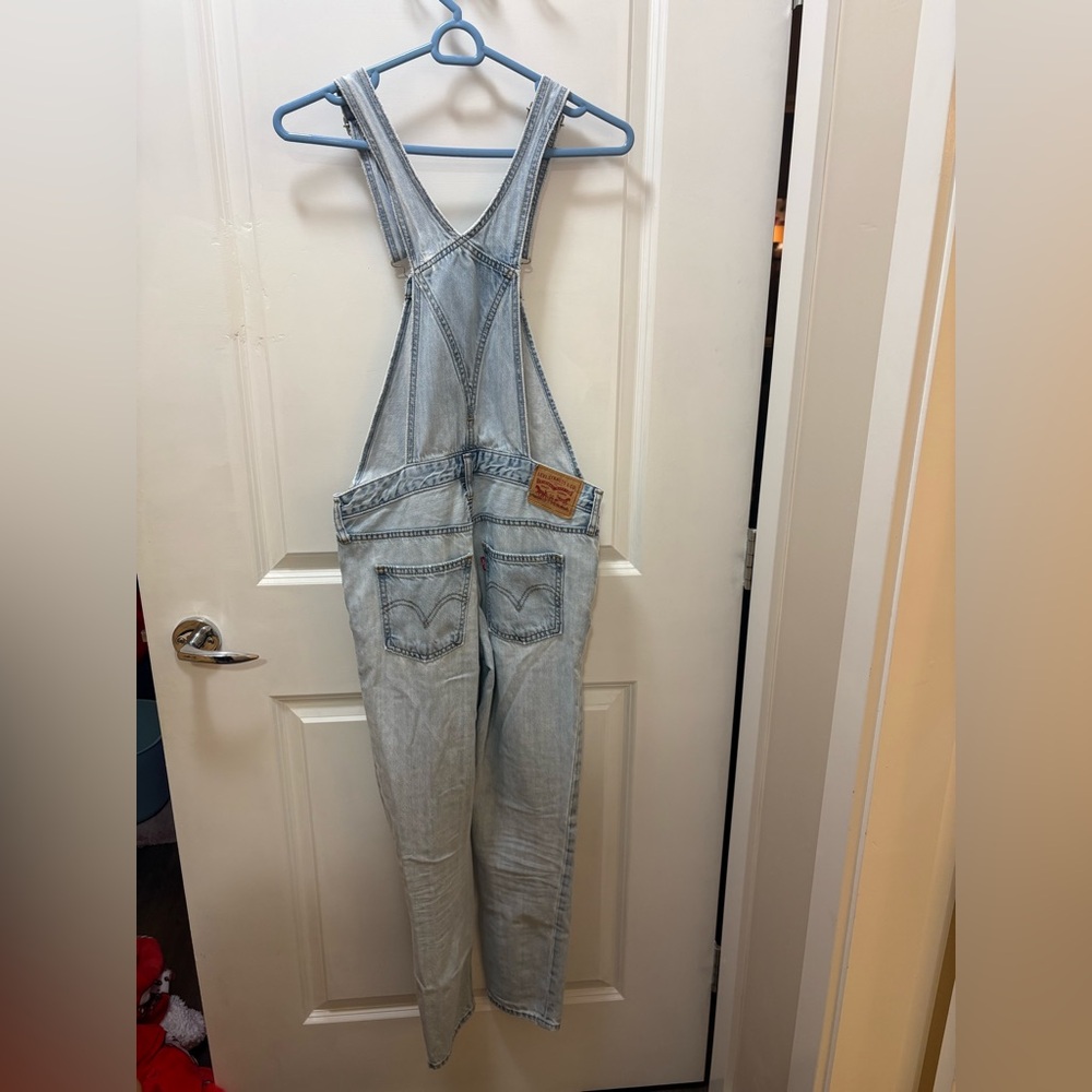 Levi's Light Blue Denim Overalls - Picture 3 of 6